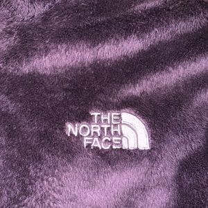 Fuzzy north face jacket